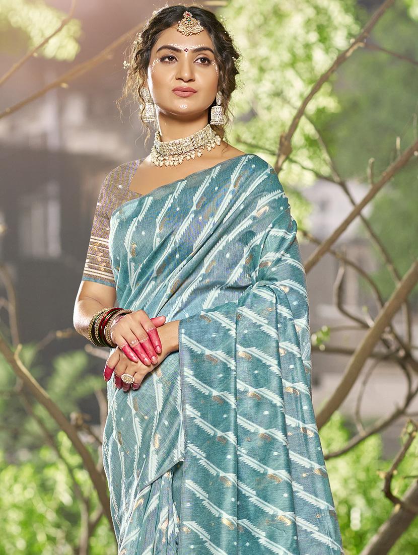 women self design tussar saree with blouse - 21671080 - Standard Image - 1