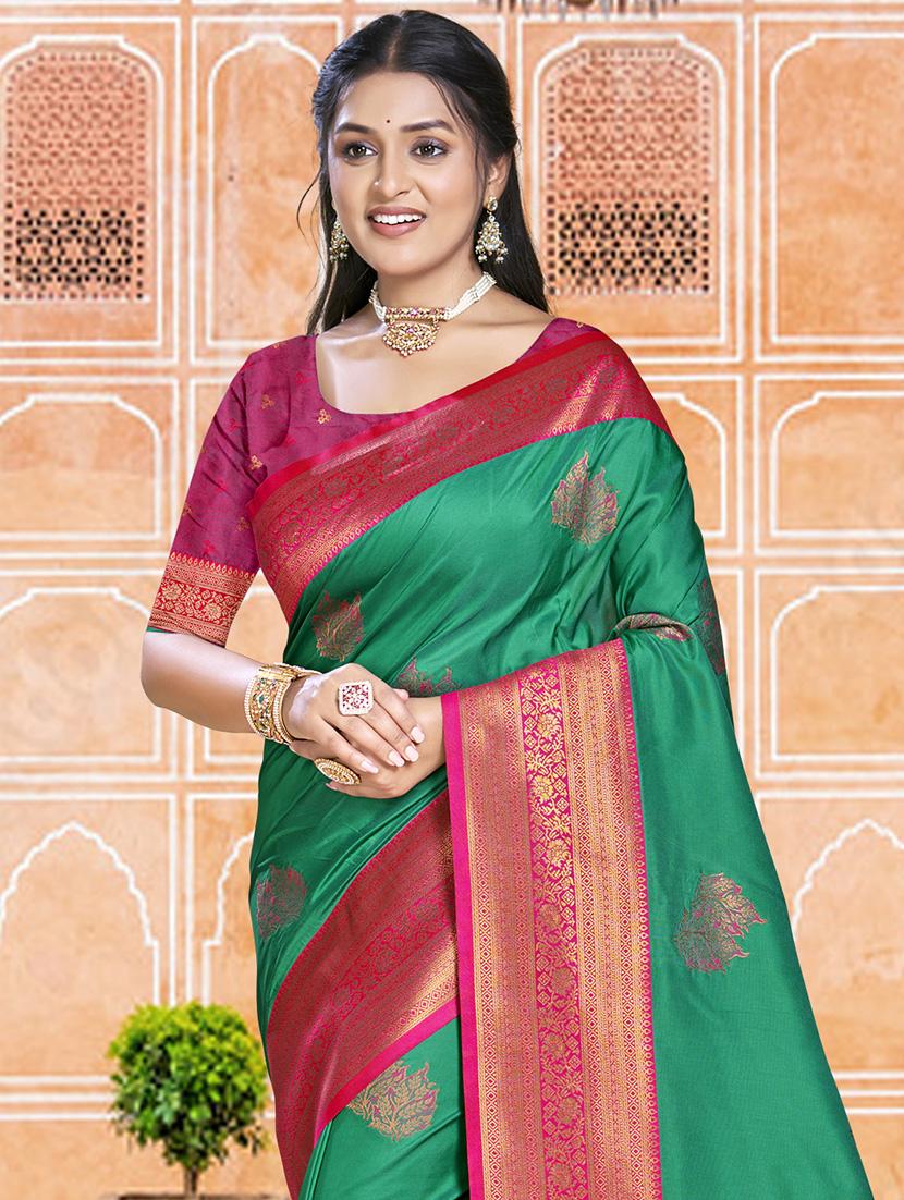 women self design bordered saree with blouse - 21671113 -  Standard Image - 1