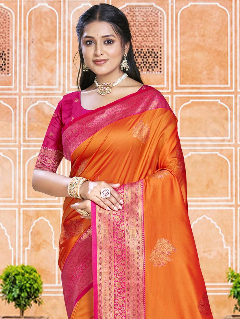 women self design bordered saree with blouse - 21671115 -  Standard Image - 1