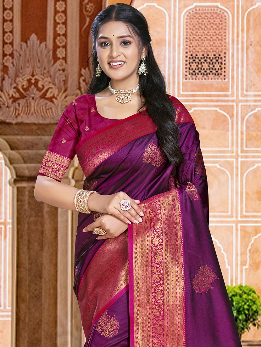 women self design bordered saree with blouse - 21671118 - Standard Image - 1