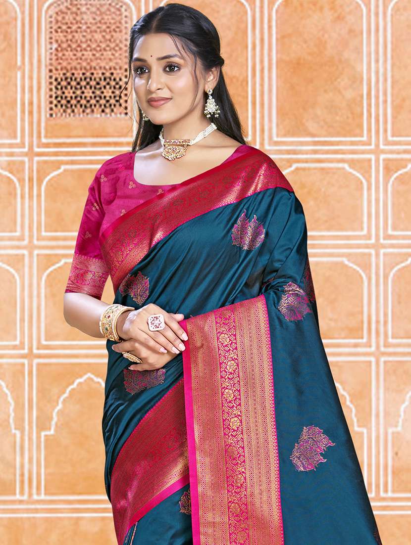 women self design bordered saree with blouse - 21671120 -  Standard Image - 1