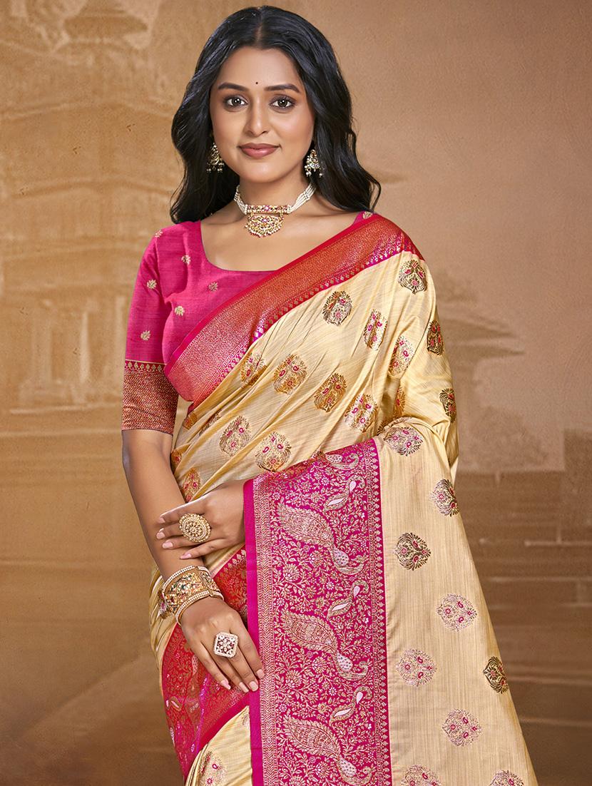 women self design bordered saree with blouse - 21671123 -  Standard Image - 1