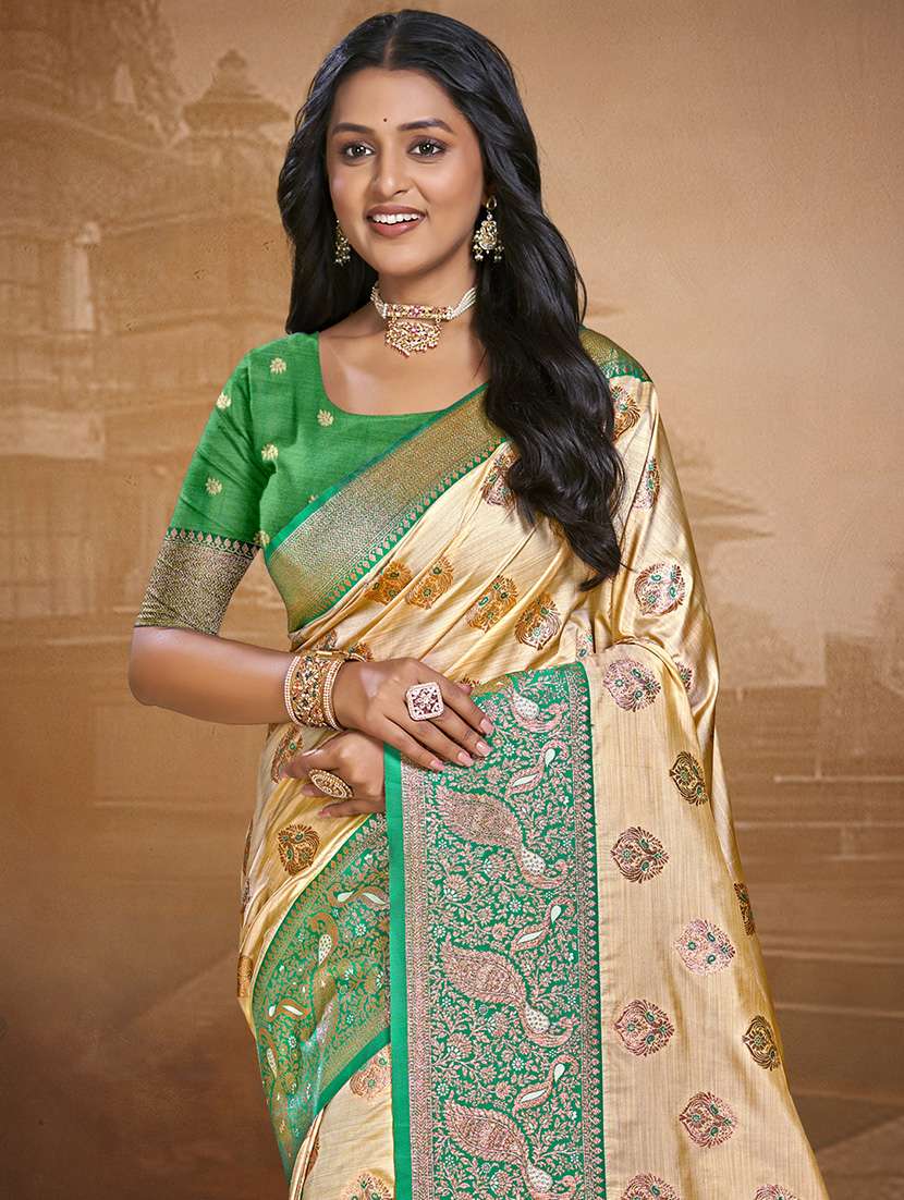 women self design bordered saree with blouse - 21671124 -  Standard Image - 1