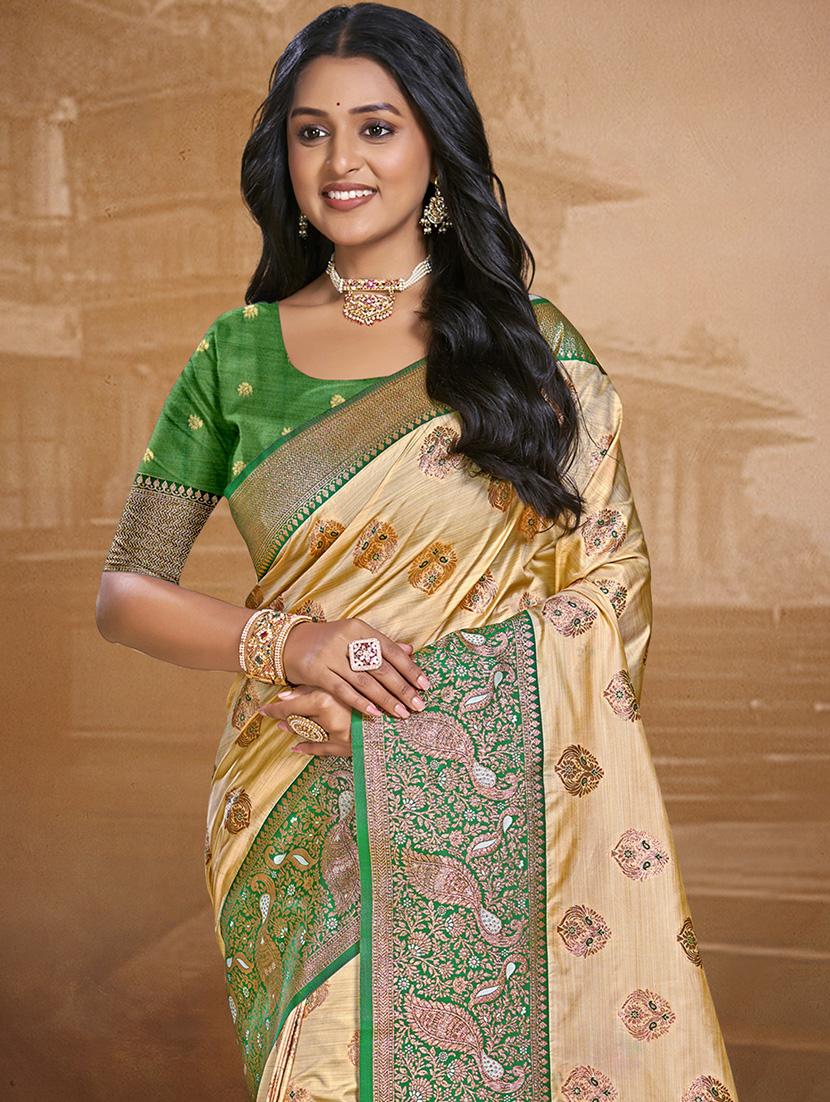 women self design bordered saree with blouse - 21671126 - Standard Image - 1