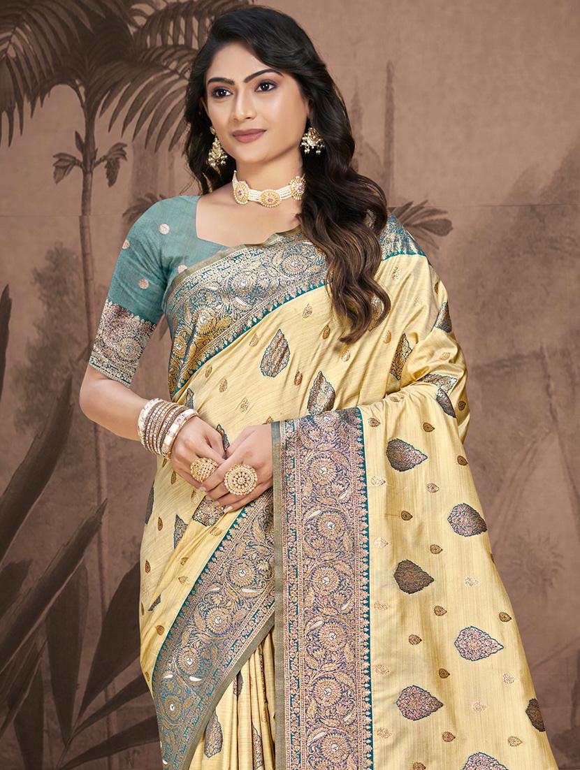 women self design bordered saree with blouse - 21671129 -  Standard Image - 1
