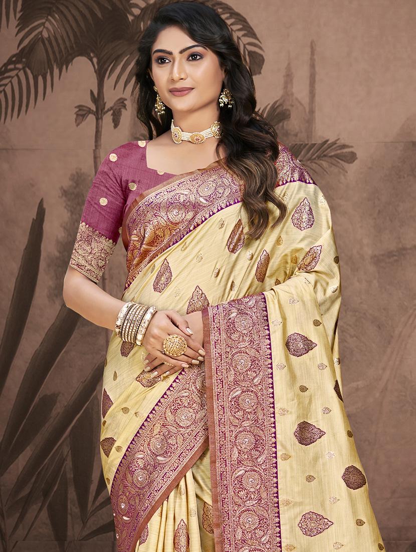 women self design bordered saree with blouse - 21671130 - Standard Image - 1