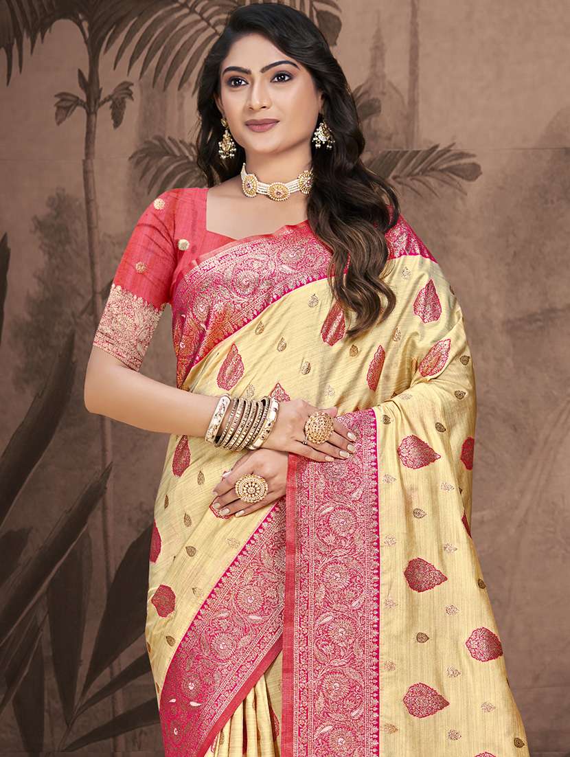 women self design bordered saree with blouse - 21671132 -  Standard Image - 1