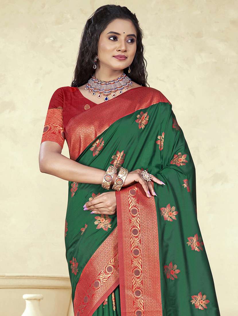 women self design bordered saree with blouse - 21671157 -  Standard Image - 1