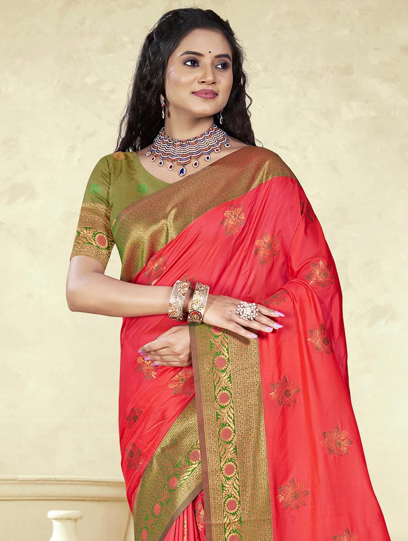 women self design bordered saree with blouse - 21671158 - Standard Image - 1