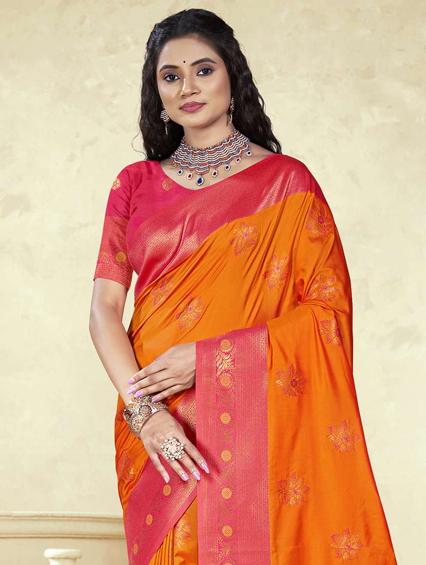 women self design bordered saree with blouse - 21671160 -  Standard Image - 1