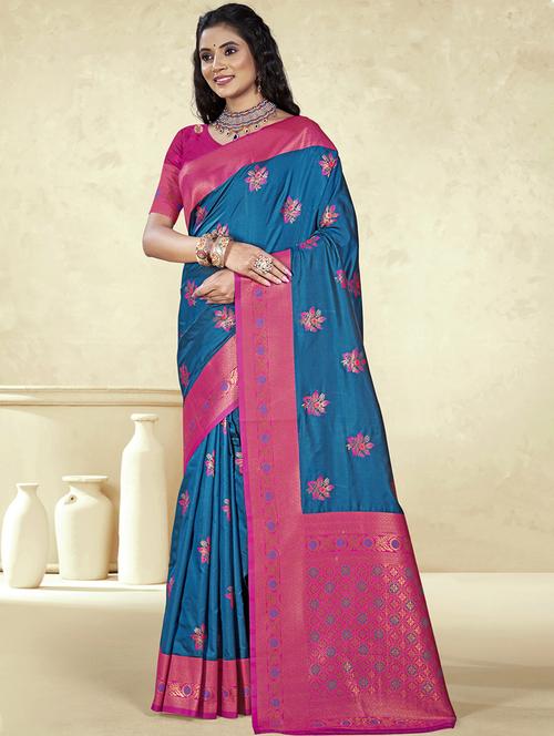 women self design bordered saree with blouse - 21671161 - Standard Image - 0