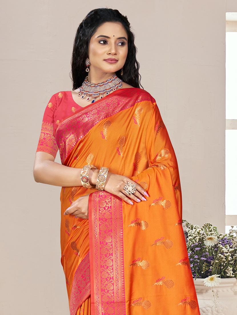 women self design bordered saree with blouse - 21671177 -  Standard Image - 1