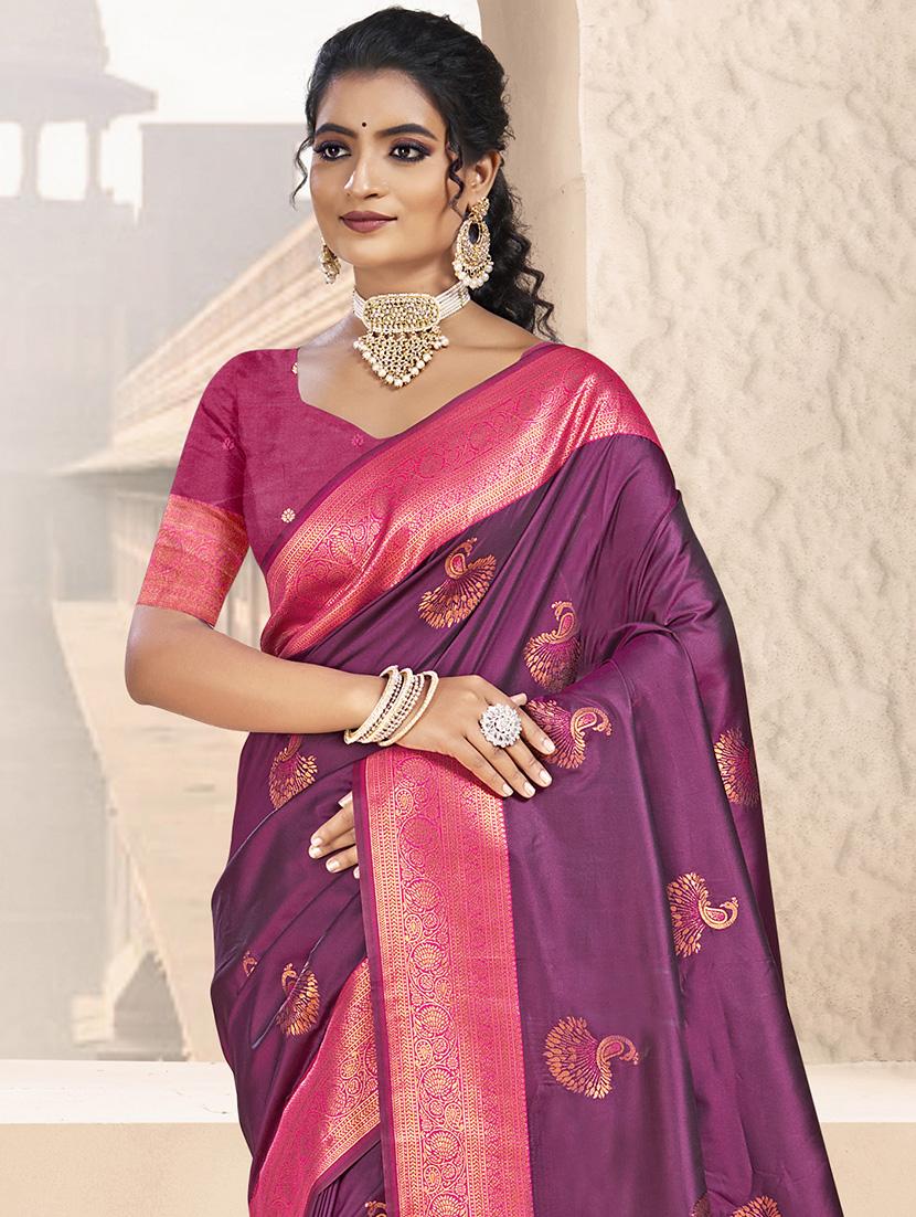 women self design bordered saree with blouse - 21671193 - Standard Image - 1