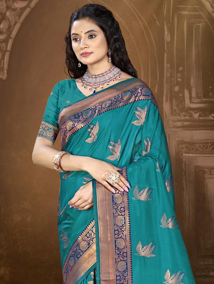 women self design bordered saree with blouse - 21671206 -  Standard Image - 1
