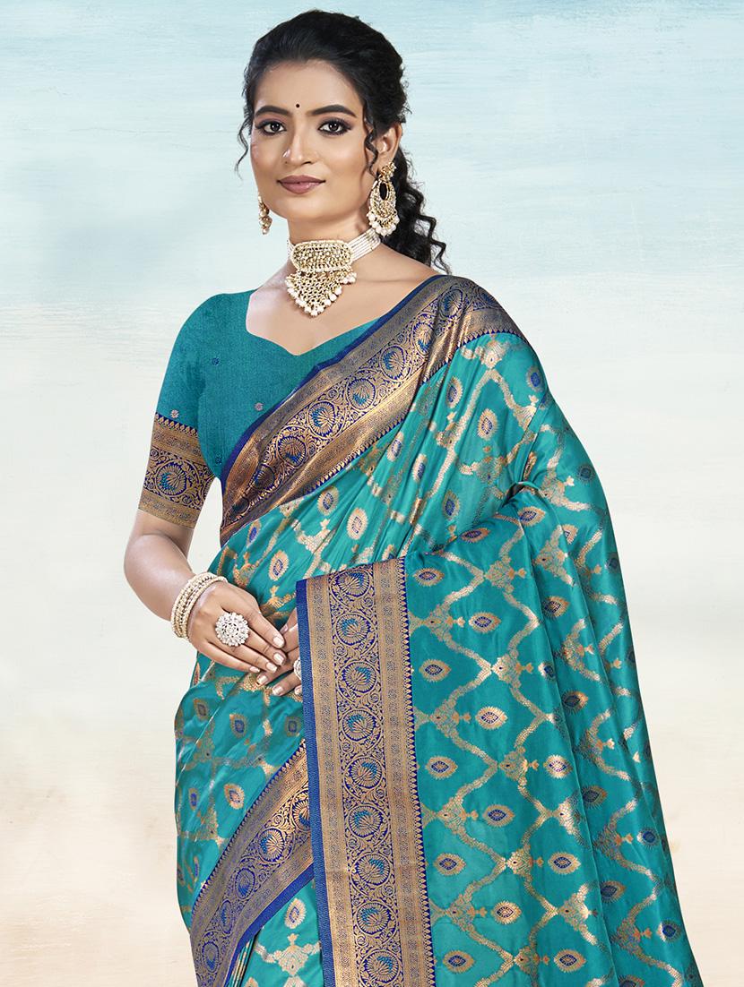 women self design banarasi saree with blouse - 21671212 - Standard Image - 1