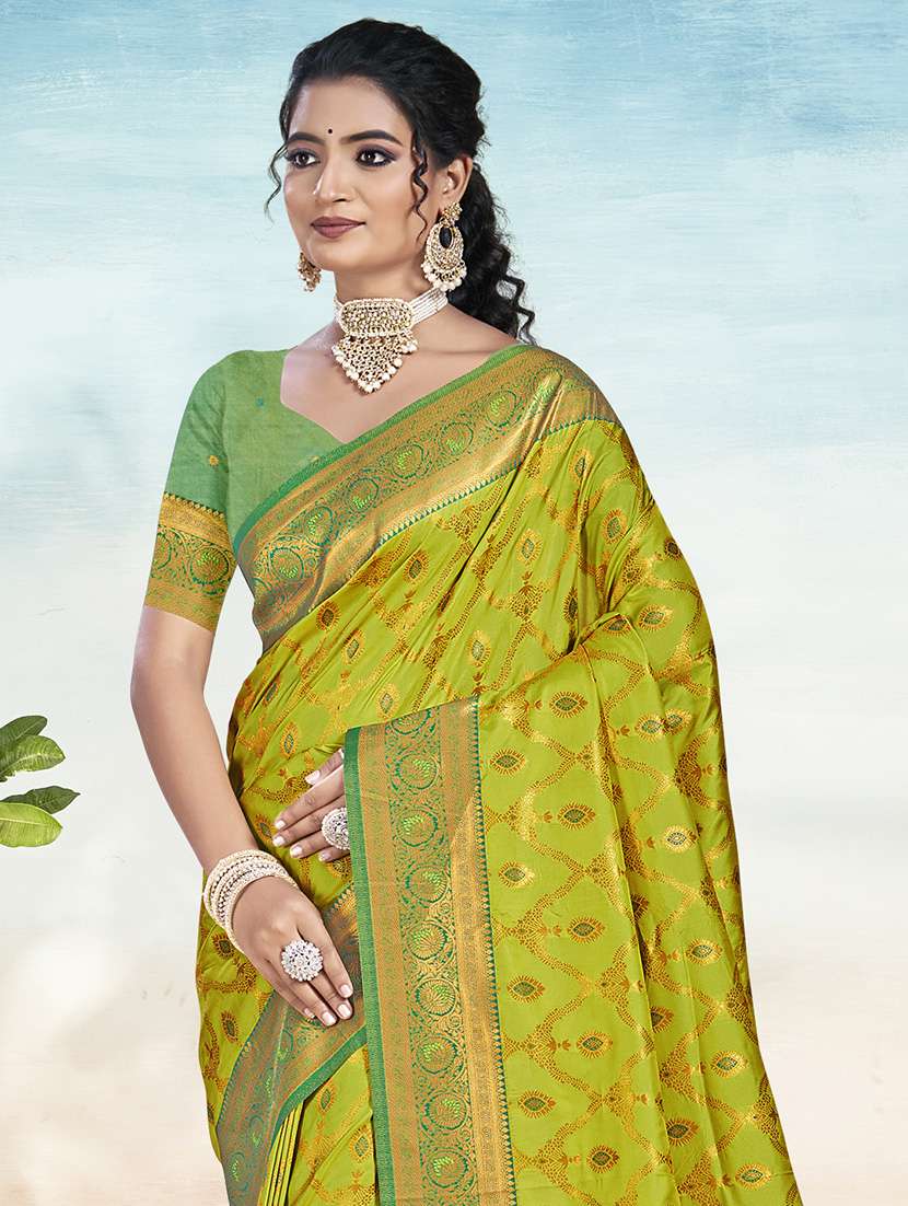 women self design banarasi saree with blouse - 21671214 -  Standard Image - 1