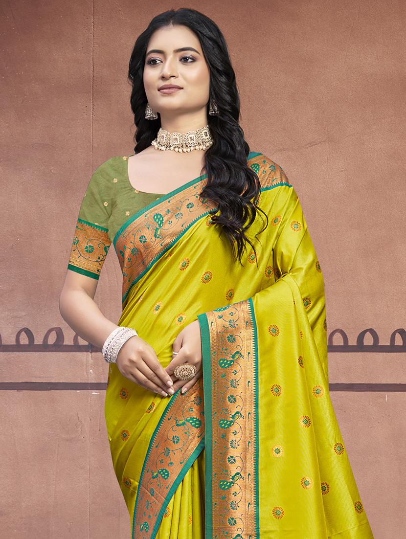 women self design paithani saree with blouse - 21671221 - Standard Image - 1