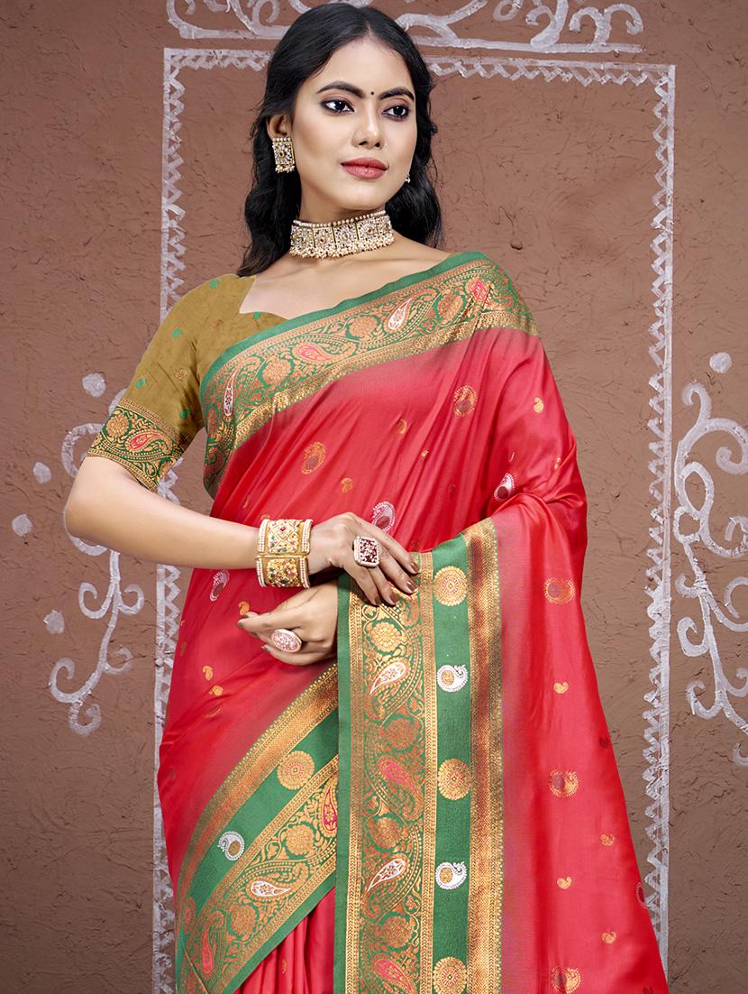 women self design bordered saree with blouse - 21671257 - Standard Image - 1