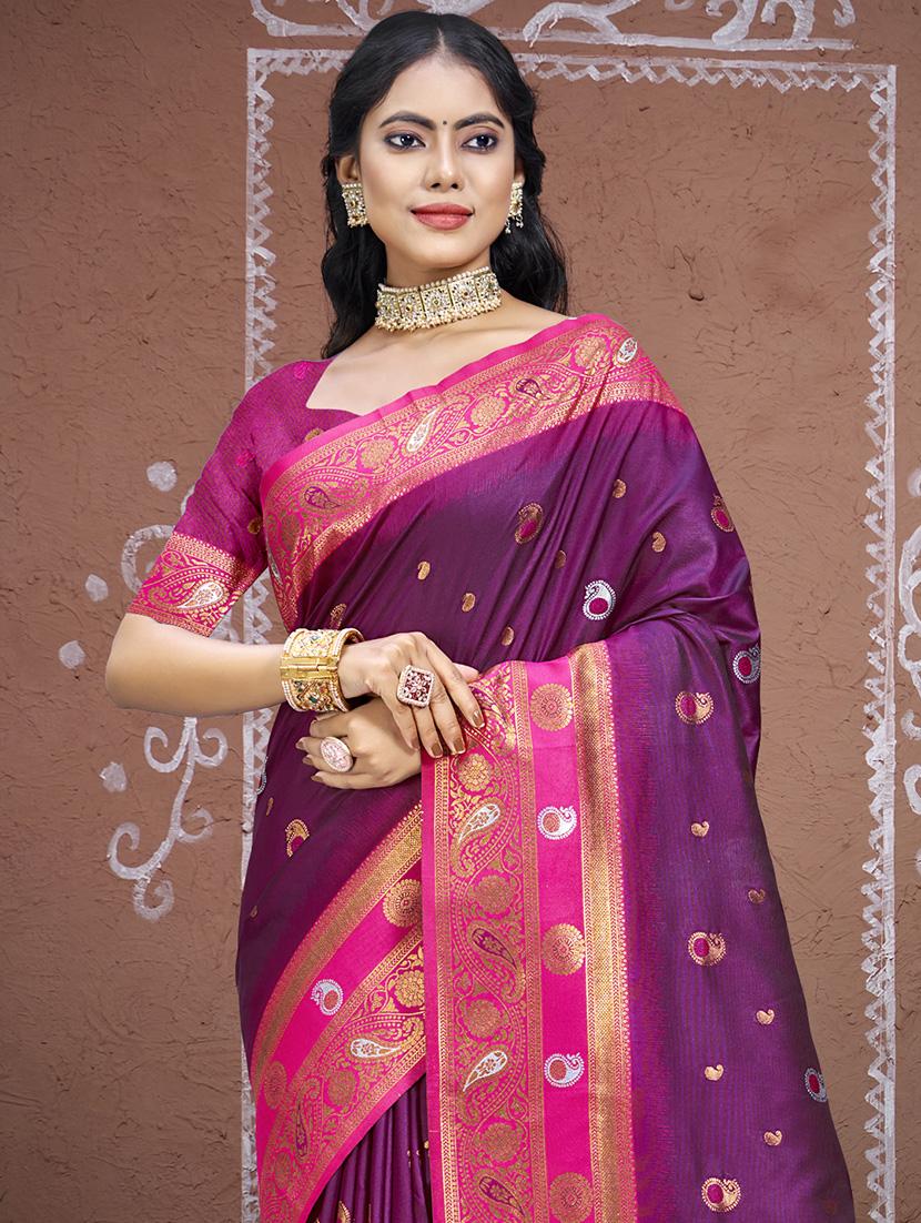 women self design bordered saree with blouse - 21671261 - Standard Image - 1