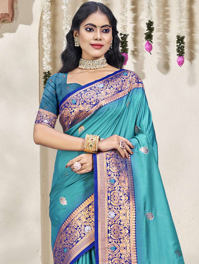 women self design bordered saree with blouse - 21671263 -  Standard Image - 1