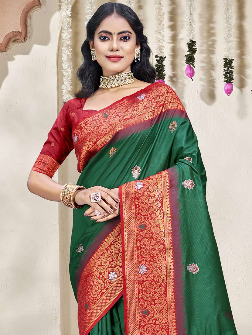 women self design bordered saree with blouse - 21671265 -  Standard Image - 1