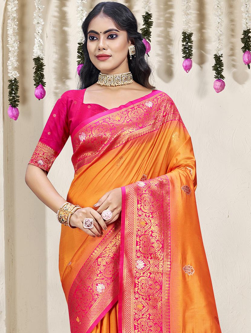 women self design bordered saree with blouse - 21671269 - Standard Image - 1
