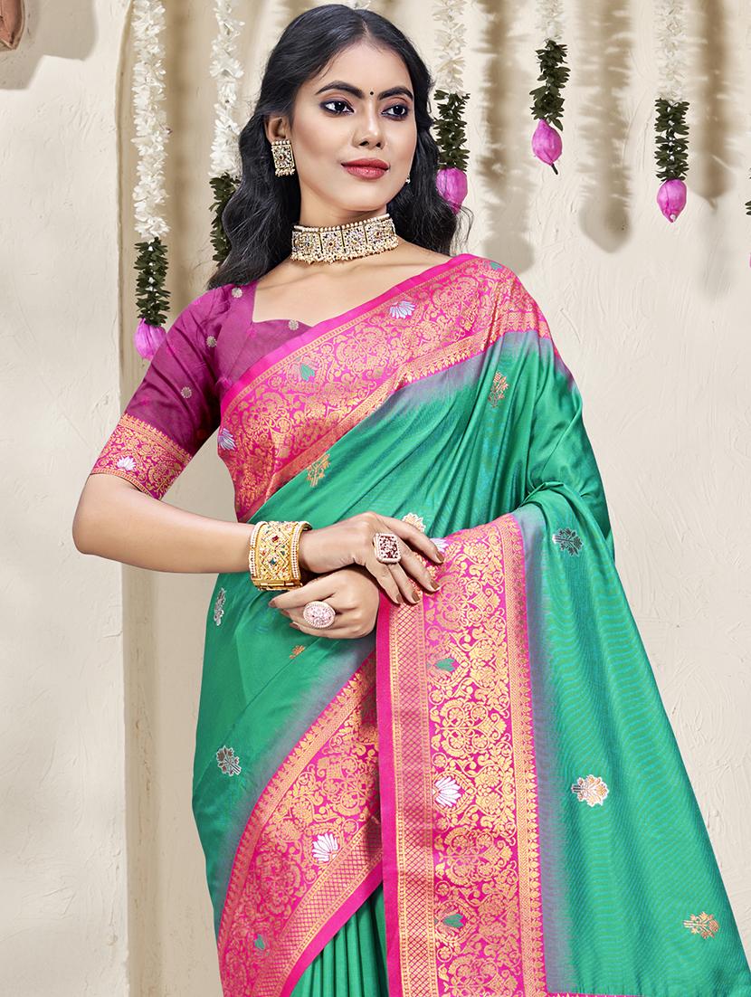 women self design bordered saree with blouse - 21671270 - Standard Image - 1