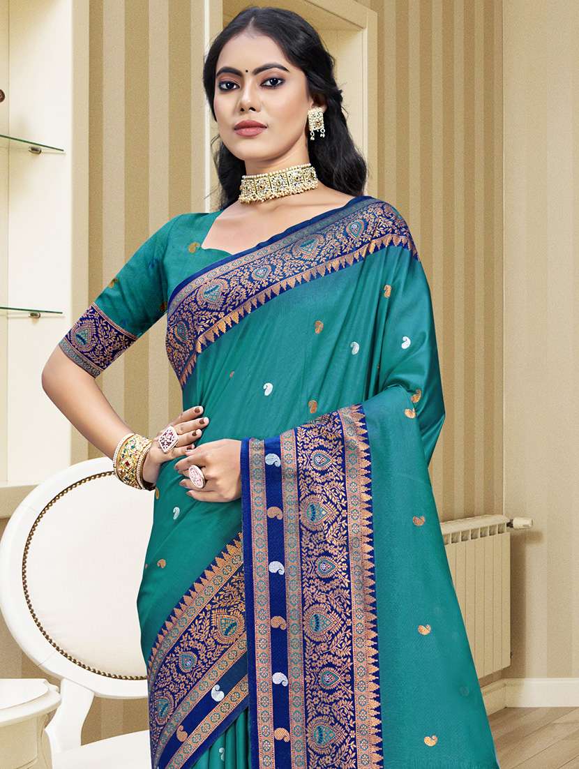 women self design bordered saree with blouse - 21671272 - Standard Image - 1