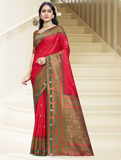 women self design bordered saree with blouse - 21671275 -  Standard Image - 0