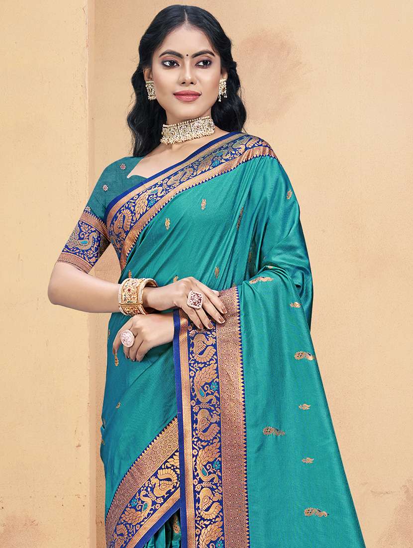 women self design bordered saree with blouse - 21671298 -  Standard Image - 1