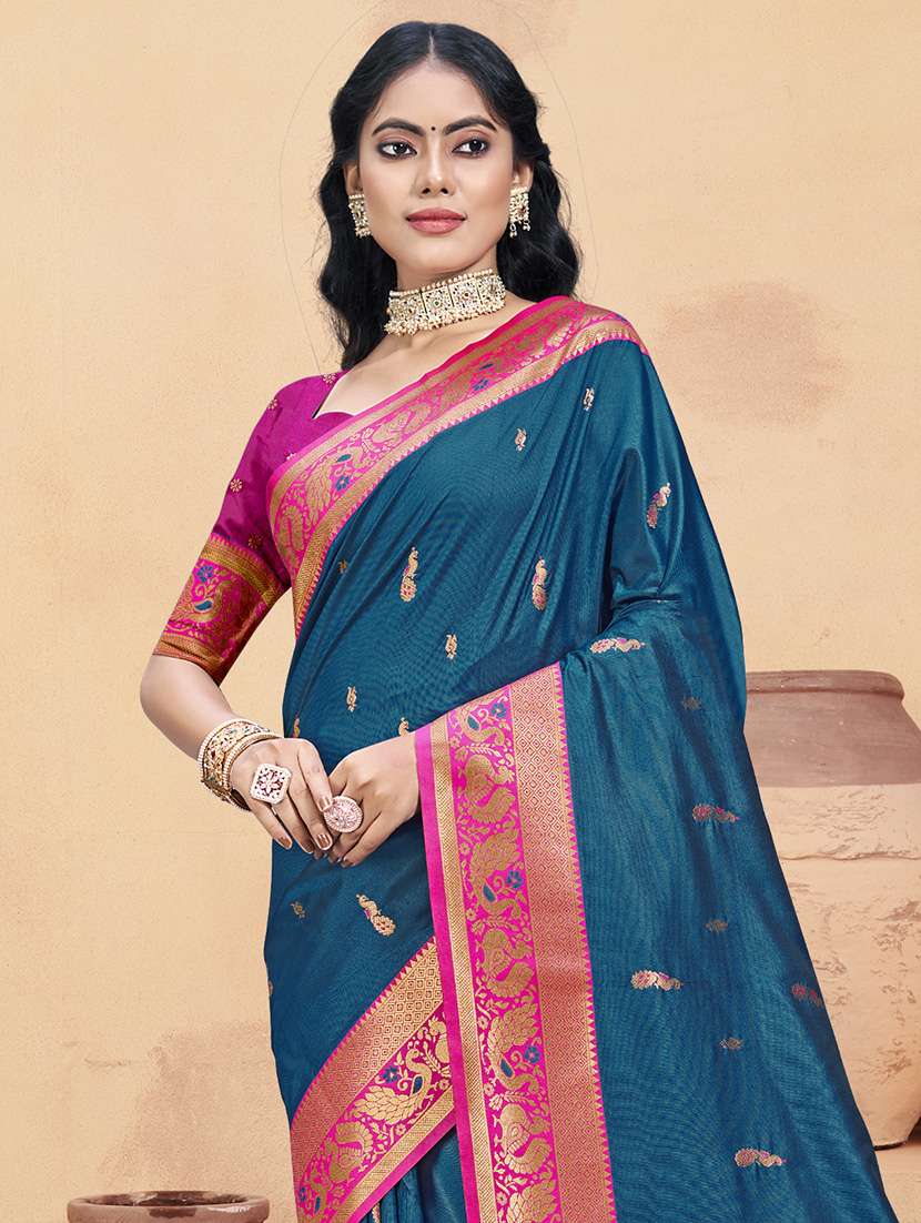 women self design bordered saree with blouse - 21671300 -  Standard Image - 1