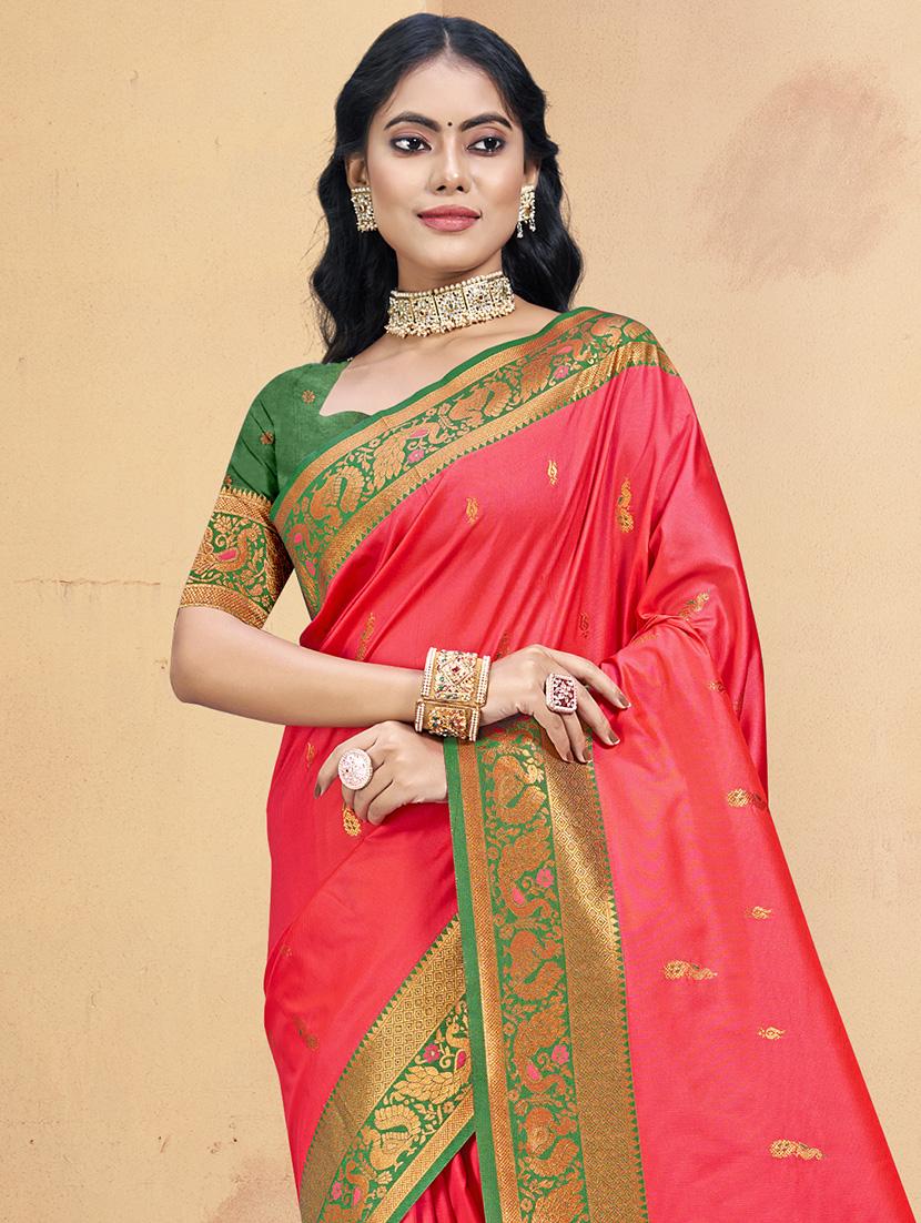women self design bordered saree with blouse - 21671301 - Standard Image - 1