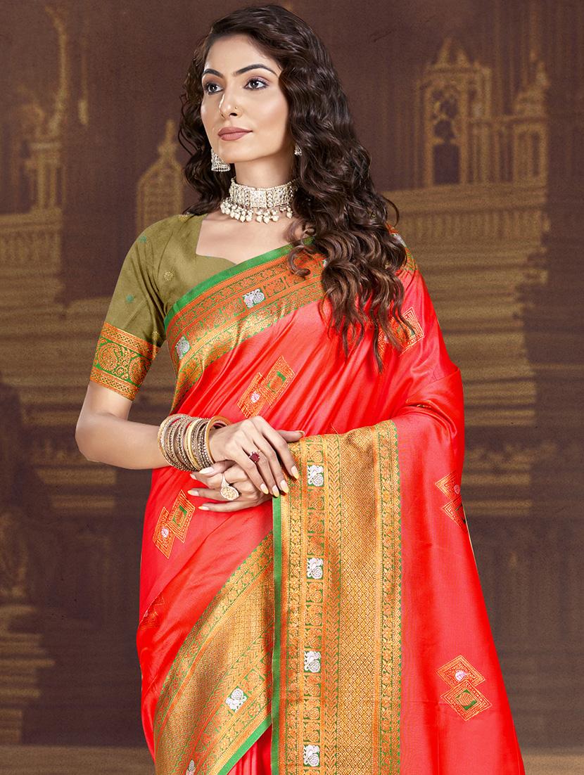 women self design bordered saree with blouse - 21671309 - Standard Image - 1