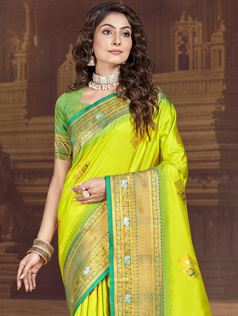women self design bordered saree with blouse - 21671314 -  Standard Image - 1