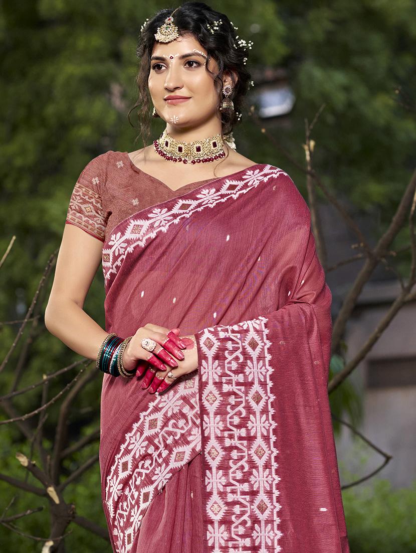 women self design tussar saree with blouse - 21671321 - Standard Image - 1