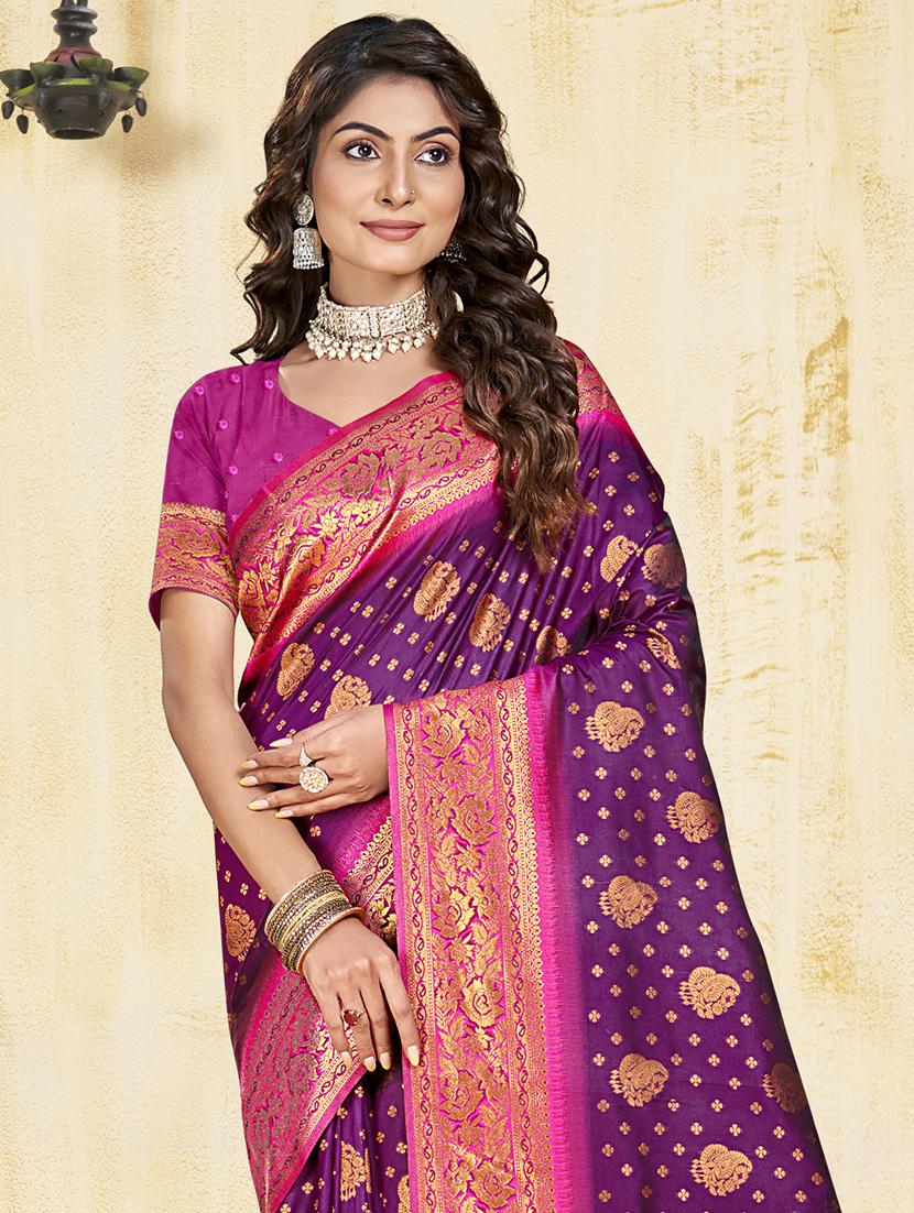 women self design banarasi saree with blouse - 21671325 - Standard Image - 1