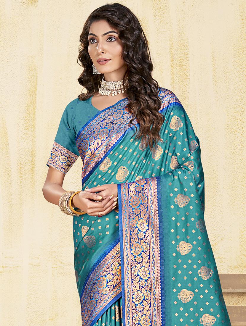 women self design banarasi saree with blouse - 21671327 - Standard Image - 1