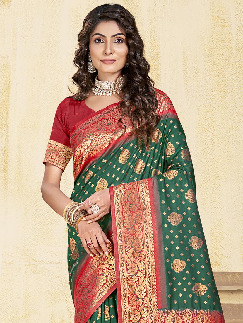 women self design banarasi saree with blouse - 21671328 -  Standard Image - 1