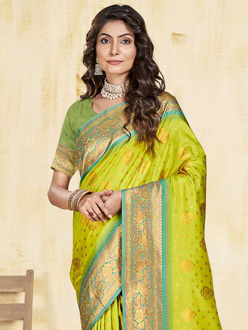 women self design banarasi saree with blouse - 21671330 -  Standard Image - 1