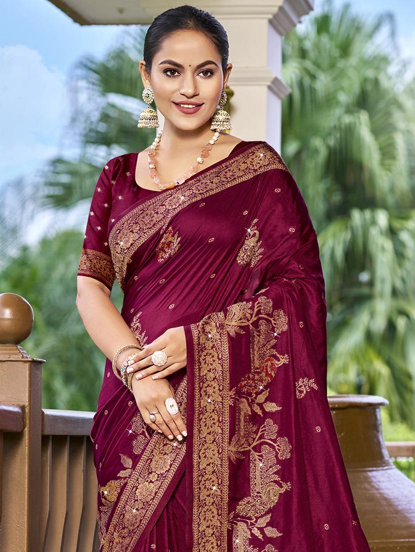 women self design banarasi saree with blouse - 21671337 - Standard Image - 1