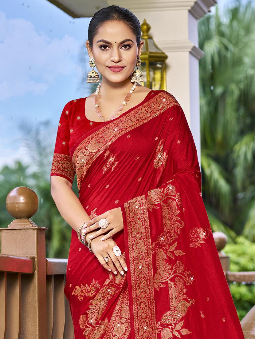 women self design banarasi saree with blouse - 21671340 -  Standard Image - 1