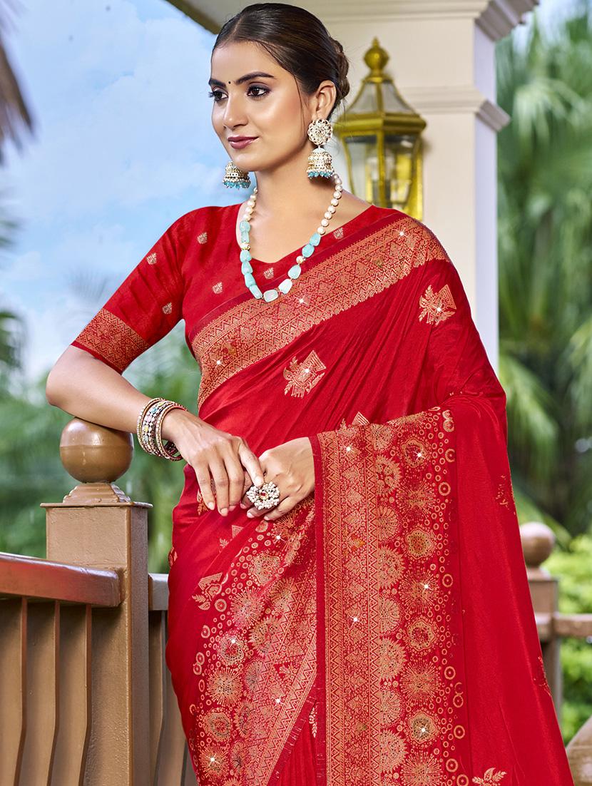 women self design banarasi saree with blouse - 21671342 - Standard Image - 1