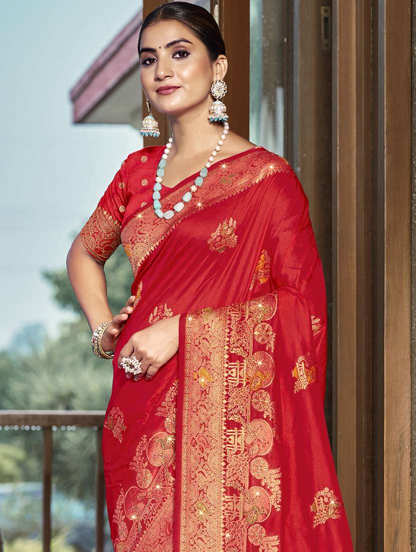 women self design banarasi saree with blouse - 21671346 - Standard Image - 1