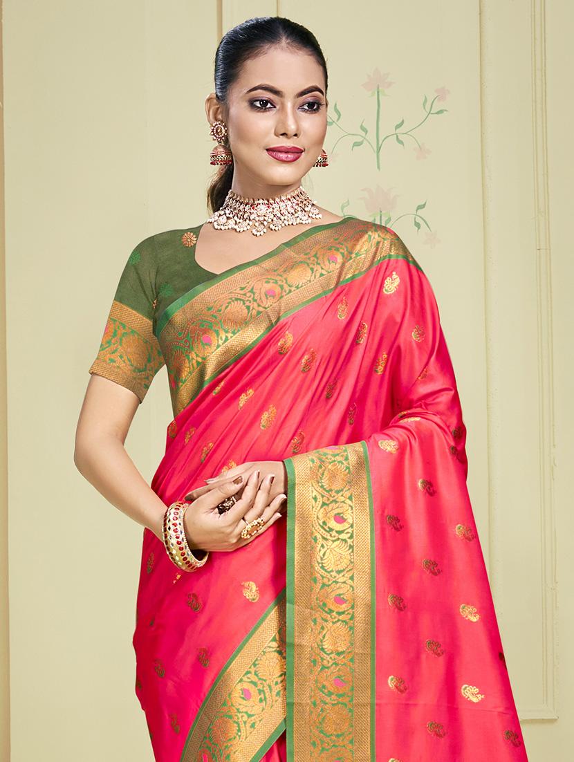women self design banarasi saree with blouse - 21671356 -  Standard Image - 1