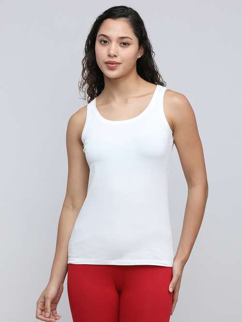 women solid round neck camisole - 21671395 -  Standard Image - 0