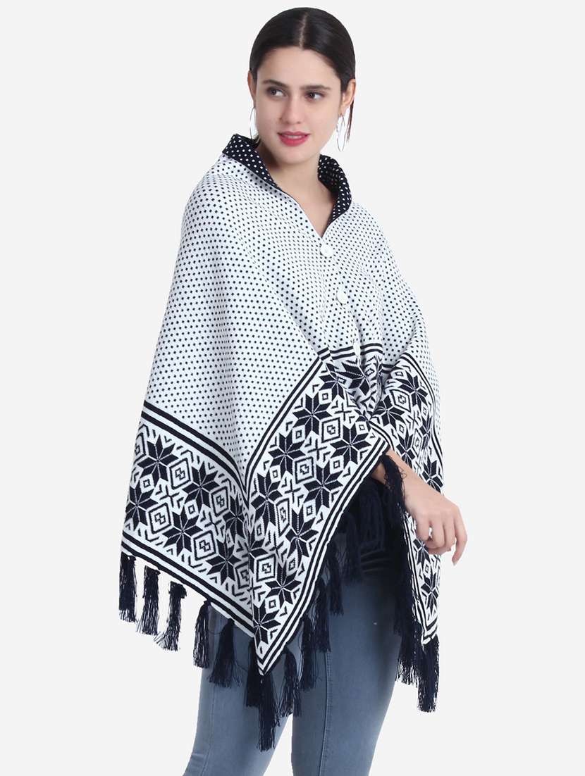 women white self designed poncho - 21671956 -  Standard Image - 1