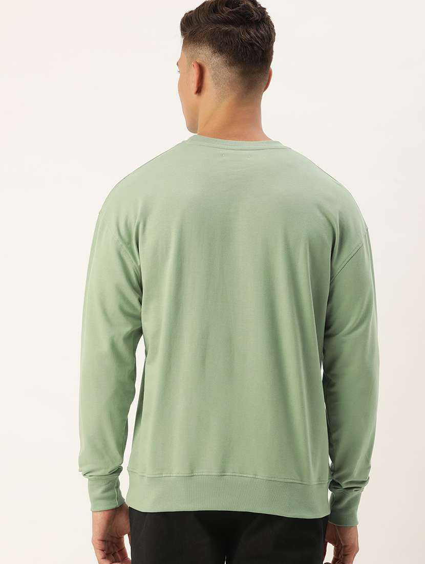 men long sleeve plain sweatshirt - 21672151 -  Standard Image - 1