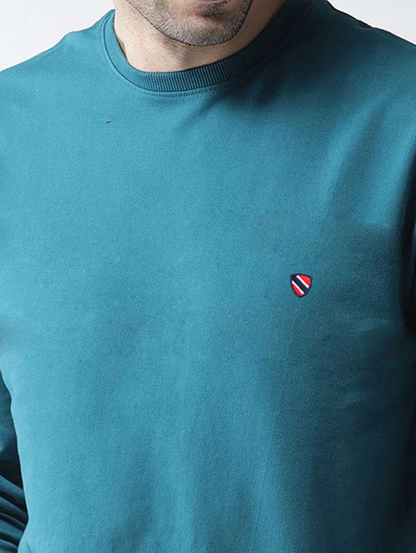 men long sleeve plain sweatshirt - 21672152 -  Standard Image - 4