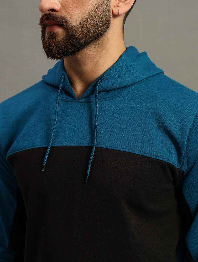 men long sleeve color block sweatshirt - 21672173 -  Standard Image - 4