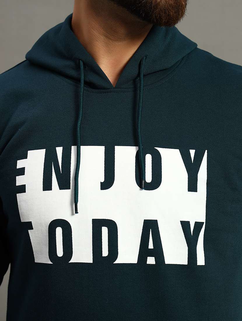 men long sleeves chest print sweatshirt - 21672184 -  Standard Image - 4